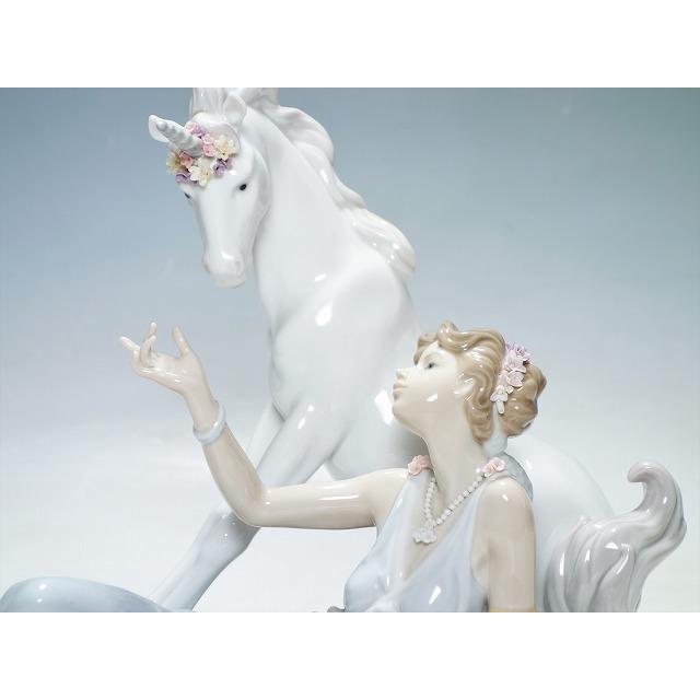 リヤドロ Lladro リアドロ 陶器人形 置物 6007 女神とユニコーン