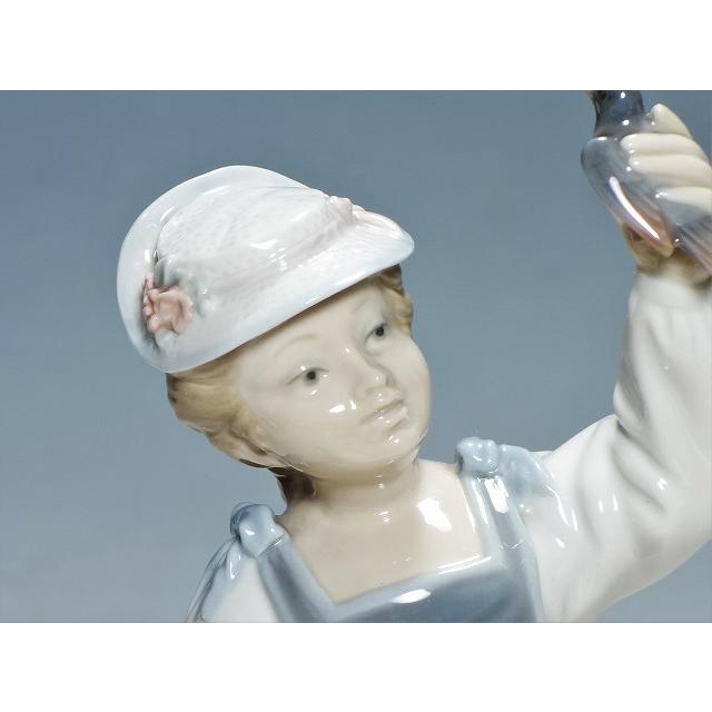 リヤドロ人形 LLADRO 小鳥を捕まえた少女 27cm #4758 置き物｜kurashinokura｜07