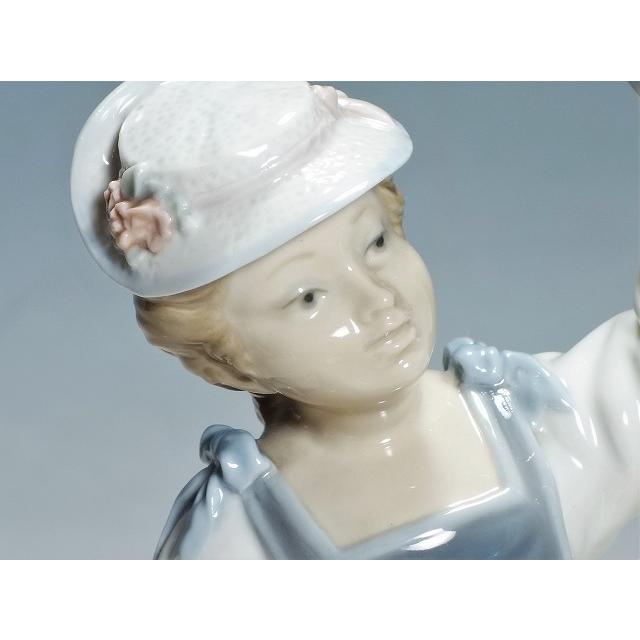 リヤドロ人形 LLADRO 小鳥を捕まえた少女 27cm #4758 置き物｜kurashinokura｜09