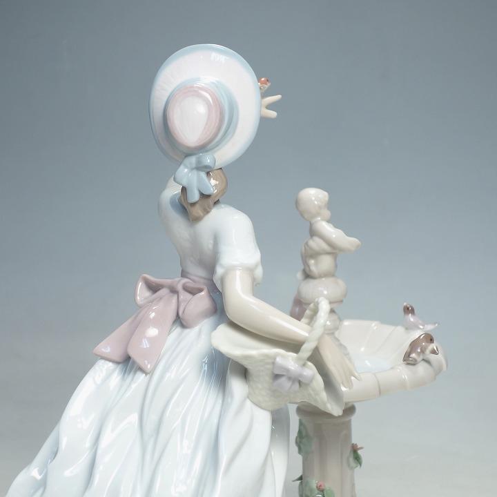 リヤドロ 人形 LLADRO 春を告げる小鳥たち 26cm #6106 少女｜kurashinokura｜09