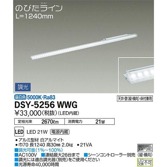 大光電機照明器具 ベースライト 間接照明・建築化照明 DSY-5256WWG LED 