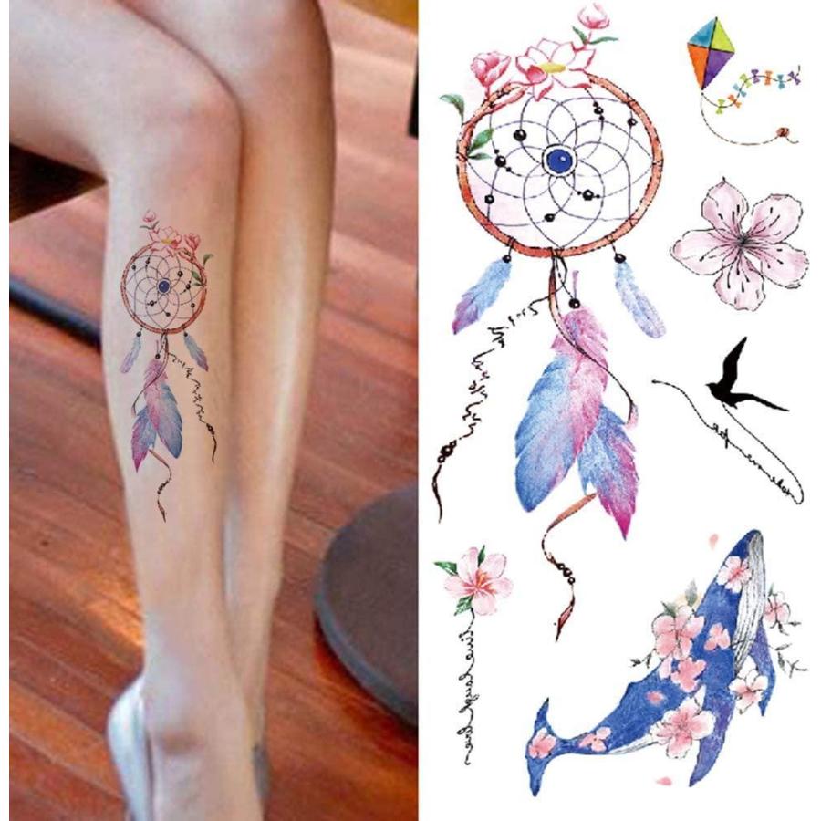 Yesallwas タトゥーシール 蓮の花 薔薇 赤 紫 蝶 花 6枚セット 黒 赤 入れ墨シール リアル 大判 防水 長持ち 和彫り 刺青シール Gys 暮らしのストア 通販 Yahoo ショッピング