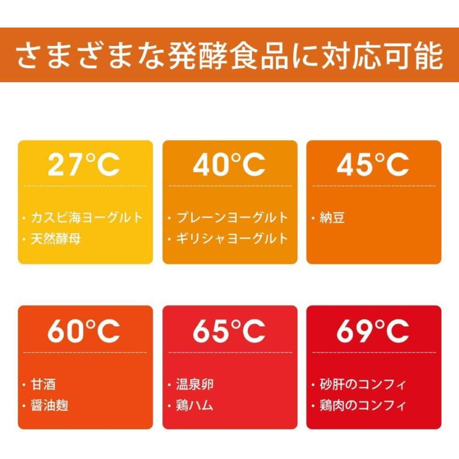 Hismile コンパクトヨーグルトメーカー 25 69 温度調節 1 99時間タイマー設定 甘酒 低温調理にも対応 進化した独自の立体加熱構造 正規