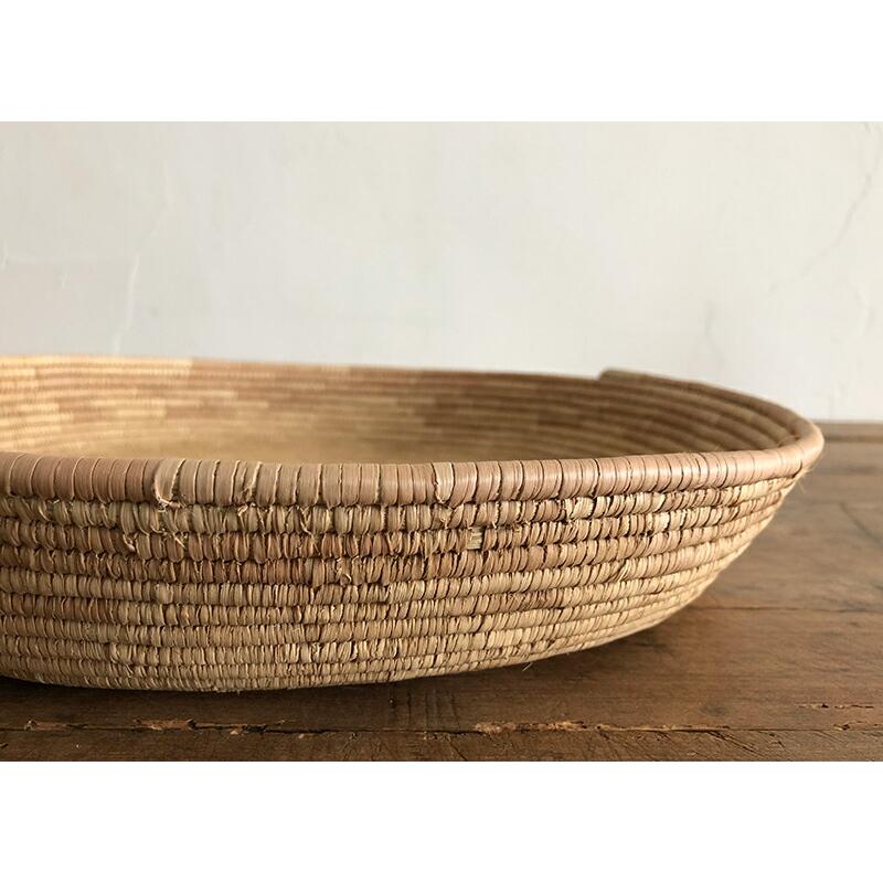 フラニ 平カゴ アフリカ ブルキナファソ 手作り かご 収納 インテリア