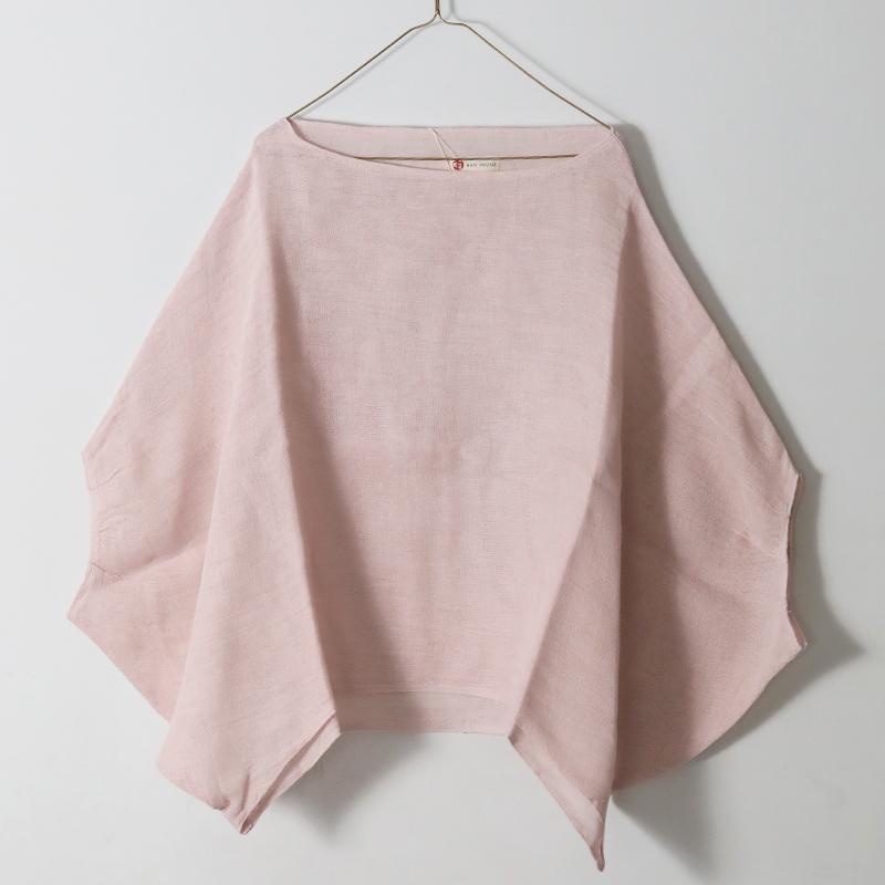 BAN INOUE かやスモック ワイド 墨 山吹 空 桜 レディース トップス 