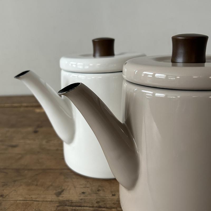 野田琺瑯（noda horo） ポトル ホワイト ベージュ ヤカン ケトル