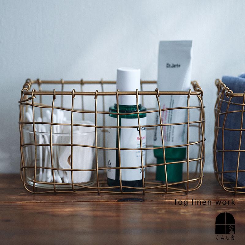 fog linen work（フォグリネンワーク） アイアンワイヤー バスケット