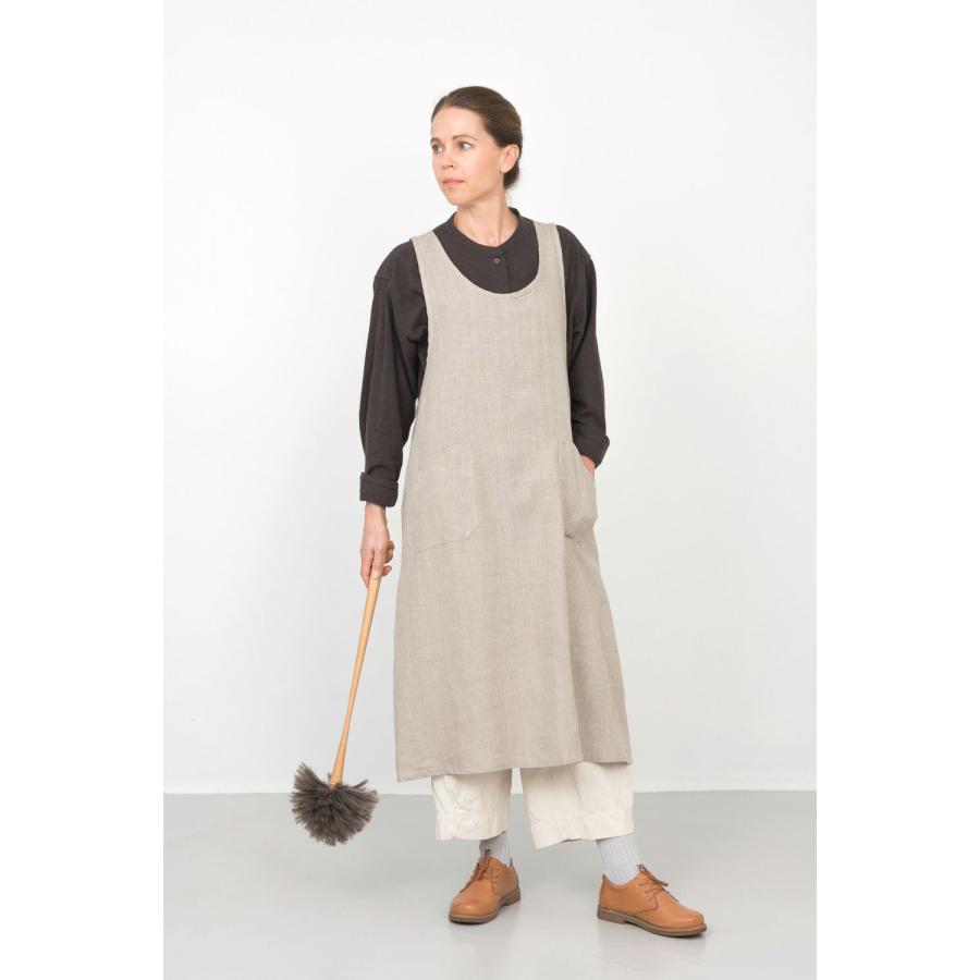 fog linen work フォグリネンワーク リネン オーバーエプロン 麻 fog linen work フォグリネンワーク リネン オーバーエプロン 麻