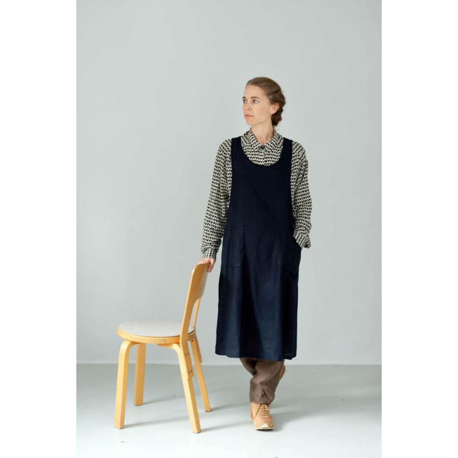 fog linen work フォグリネンワーク リネン オーバーエプロン 麻 fog linen work フォグリネンワーク リネン オーバーエプロン 麻