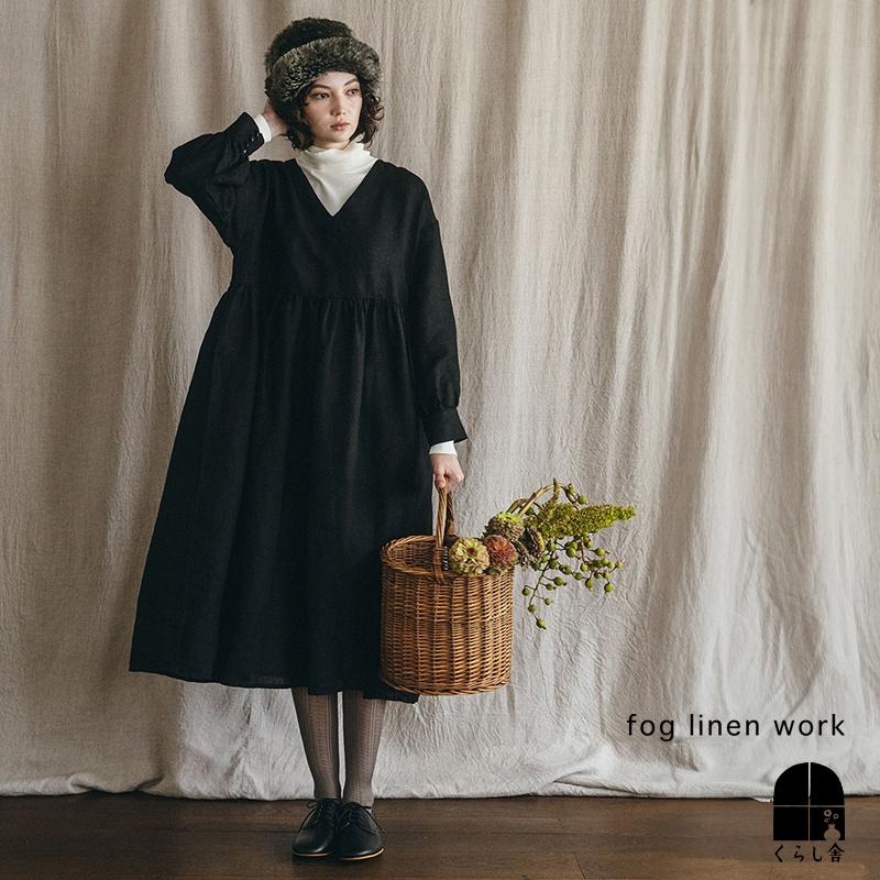 fog linen work（フォグリネンワーク） メートラ ギャザードレス
