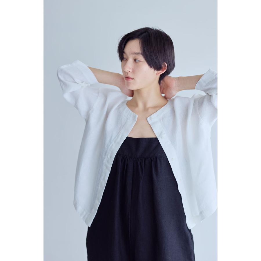 fog linen work（フォグリネンワーク） エミール トップ ホワイト 長袖 