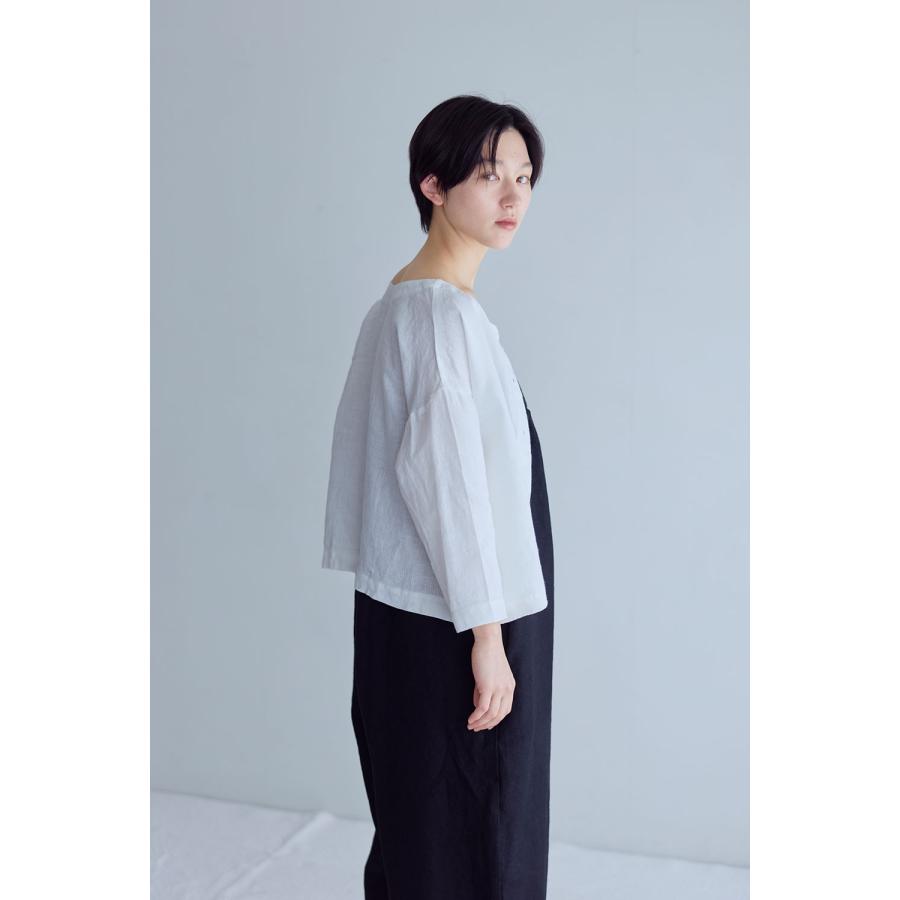 fog linen work（フォグリネンワーク） エミール トップ ホワイト 長袖 