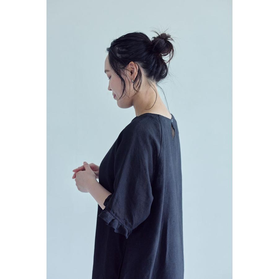 fog linen work（フォグリネンワーク） ケイシー ワンピース ブラック