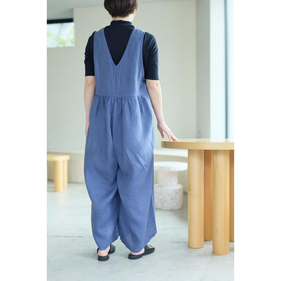 fog linen work（フォグリネンワーク） ルブラン サロペット ブルー