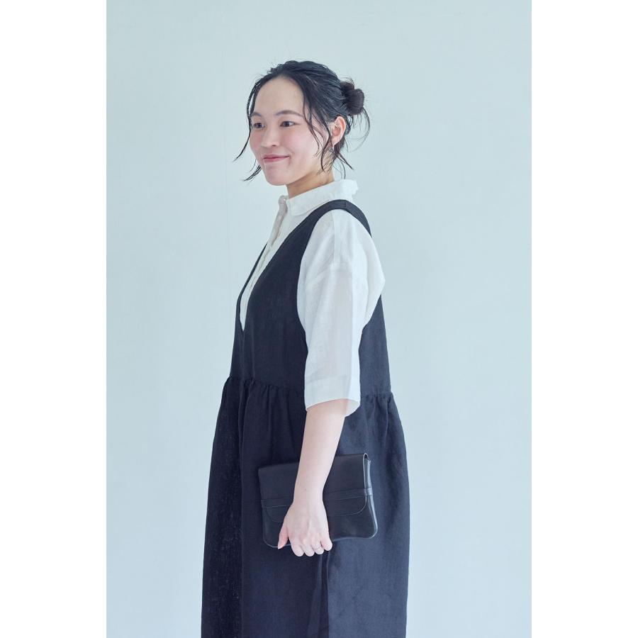 fog linen work（フォグリネンワーク） ルブラン サロペット ブラック