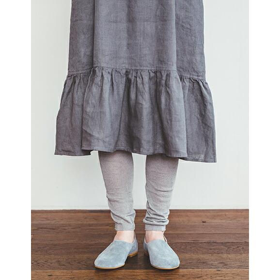 Fog Linen Work フォグリネンワーク リネン レギンス ブラック