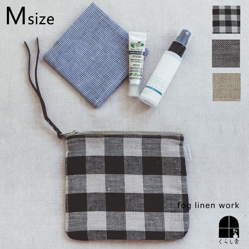 fog linen work（フォグリネンワーク） カンナポーチ M 化粧 ポーチ