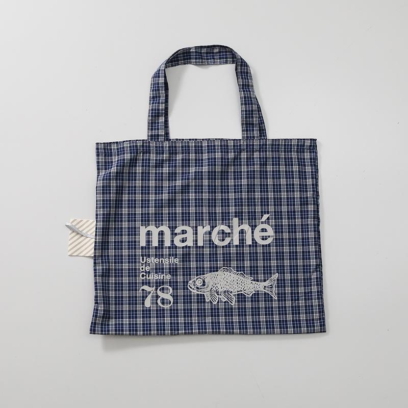 Deglon エコバッグ check柄 おしゃれ 大容量 チェック柄 たっぷり収納