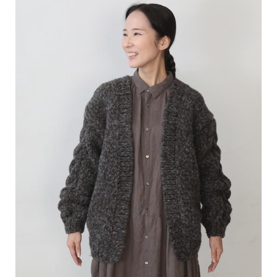 ICHI Antiquites イチアンティークス ペルーハンドニット カーディガン
