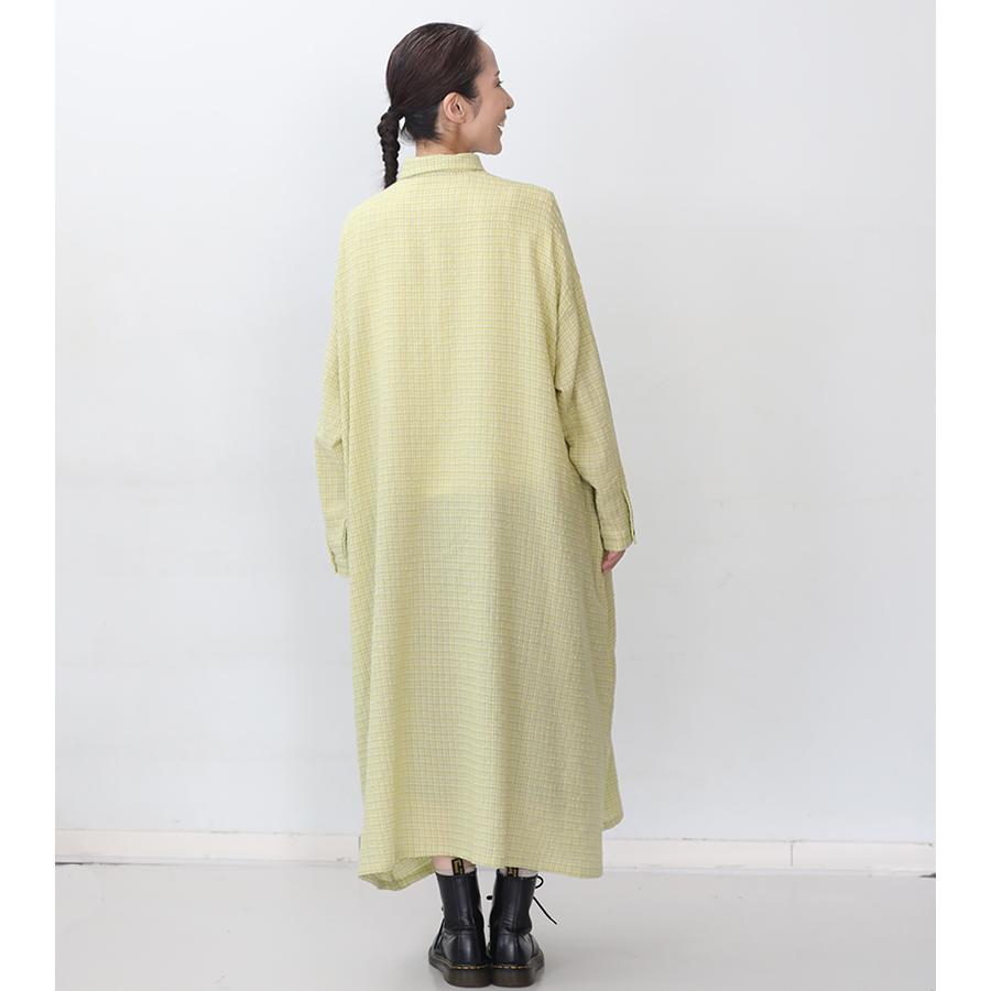 ICHI Antiquites イチ アンティークス ウールガーゼギンガムチェック