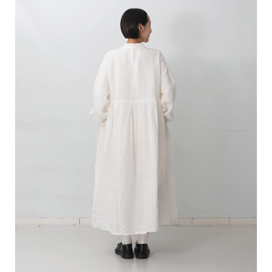 ICHI Antiquites イチアンティークス フレンチリネンドレス ホワイト