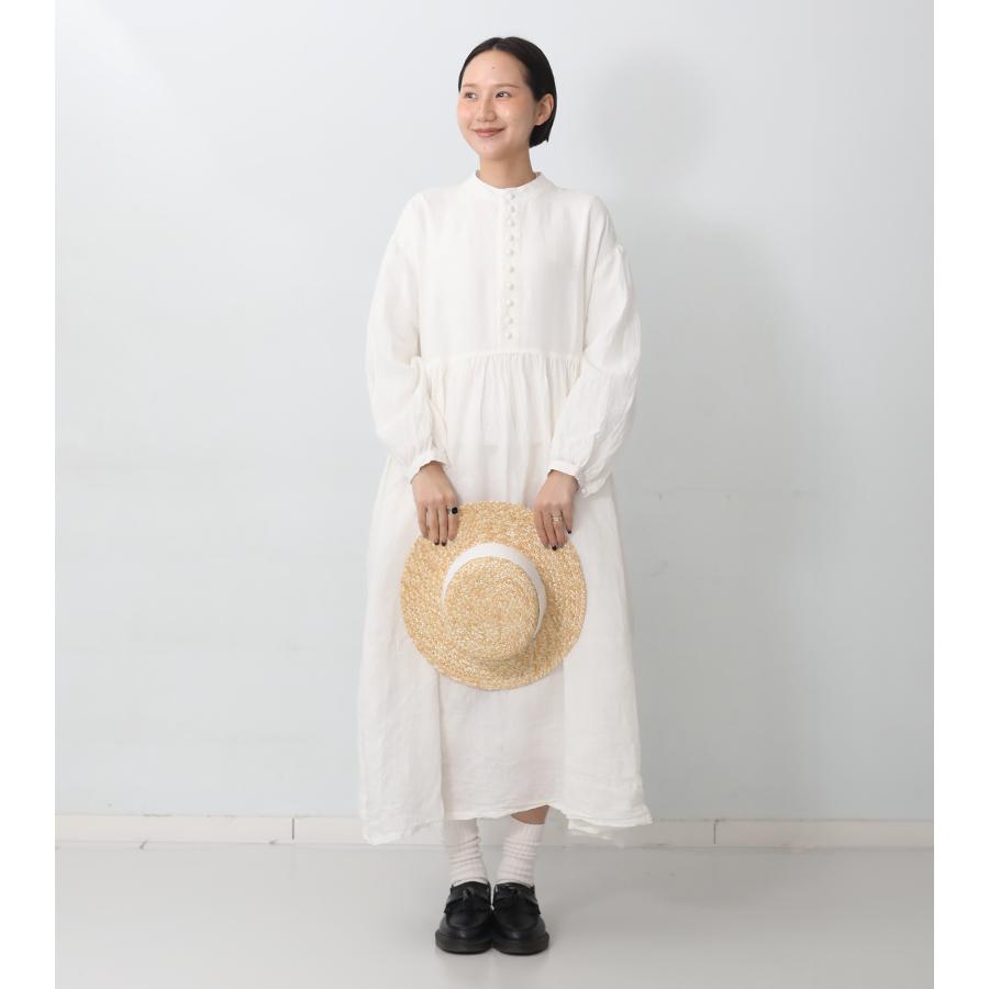 ICHI Antiquites イチアンティークス フレンチリネンドレス ホワイト