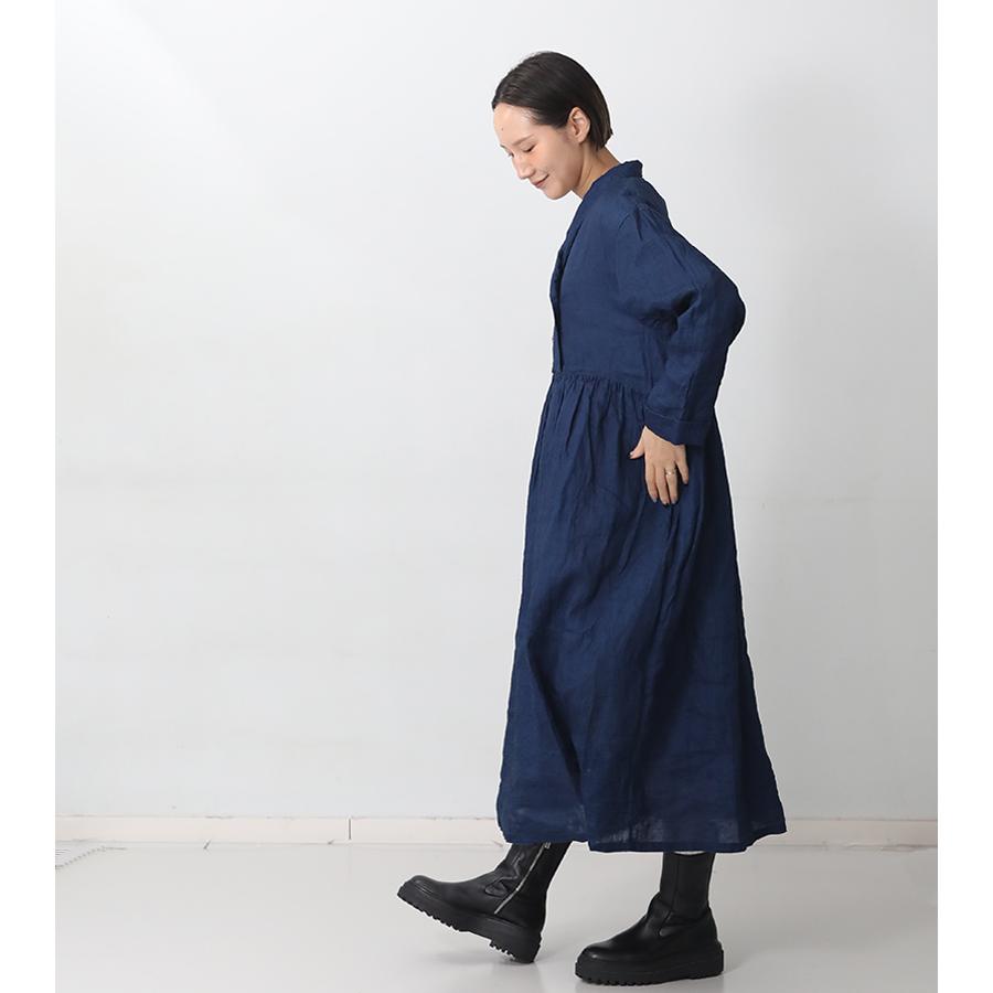 ICHI Antiquites イチアンティークス インディゴリネンドレス ダーク