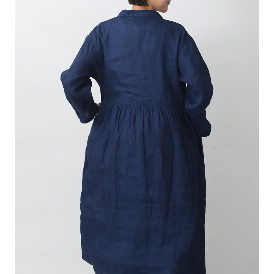 ICHI Antiquites イチアンティークス インディゴリネンドレス ダーク