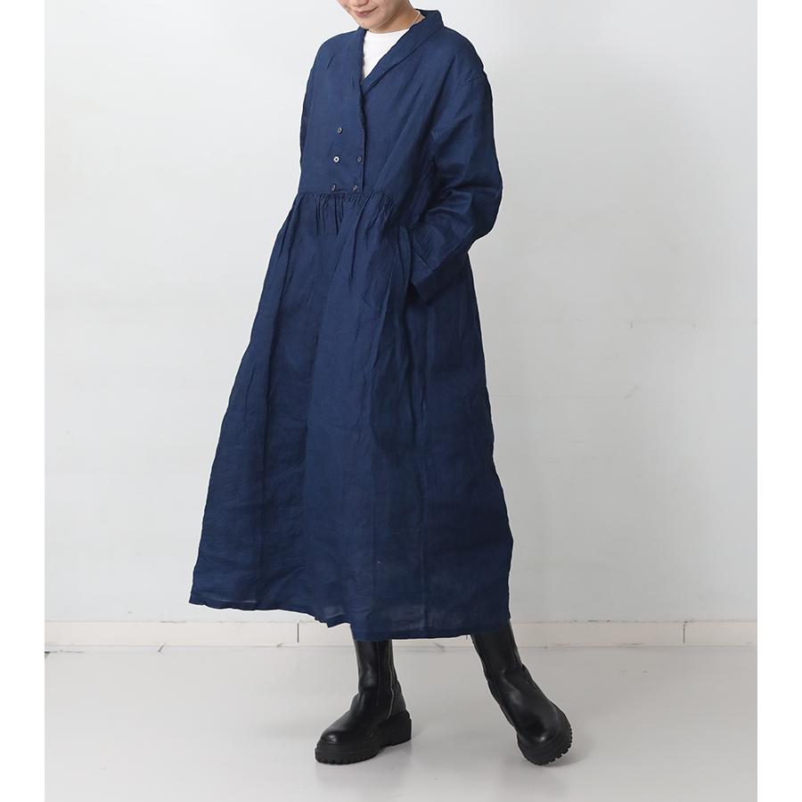 ICHI Antiquites イチアンティークス インディゴリネンドレス ダーク