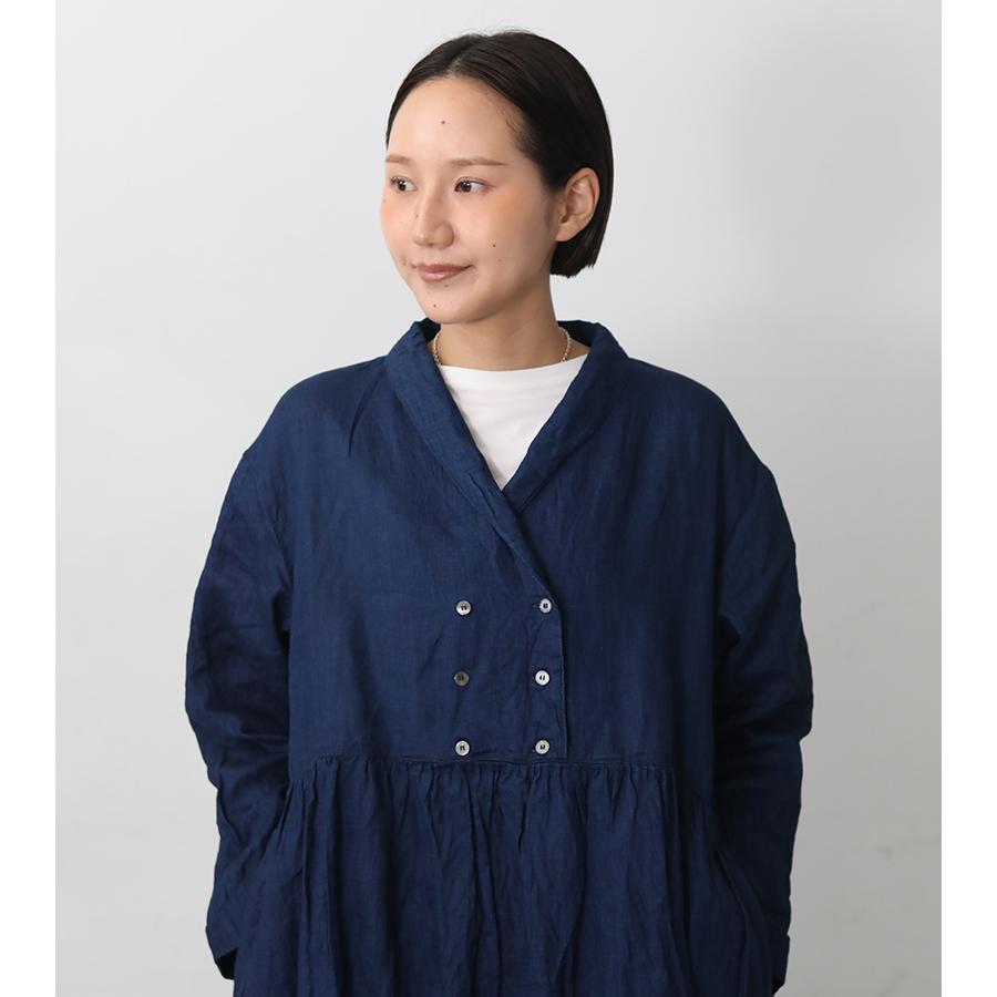ICHI Antiquites イチアンティークス インディゴリネンドレス ダーク