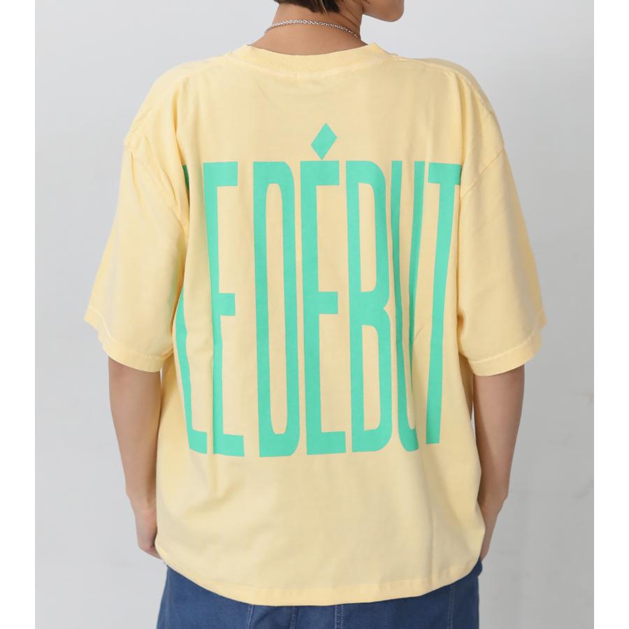 ICHI（イチ） ピグメントダイTシャツ 半袖 ゆったり Tシャツ コットン