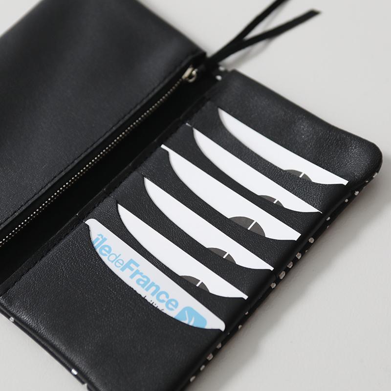 KMRii ゴートスキン レザーロングウォレット ブラック MARINE DAY