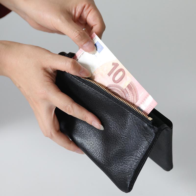 KMRii ゴートスキン レザーロングウォレット ブラック 楽天市場】MARINE DAY マリンデイ ゴートスキン レザー ロング