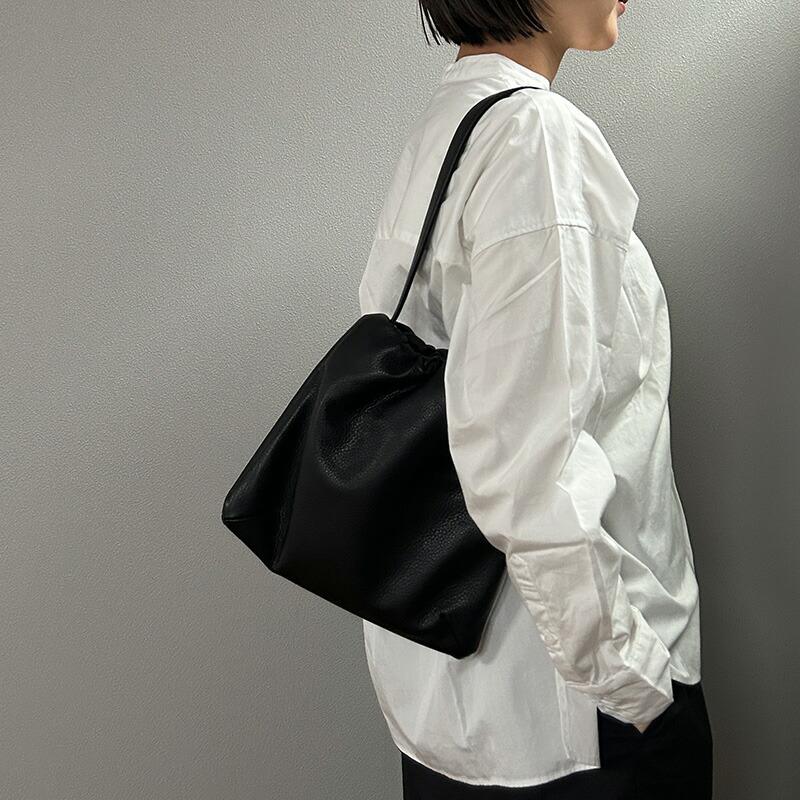 Permanent Age パーマネントエイジ レザーギャザーショルダー