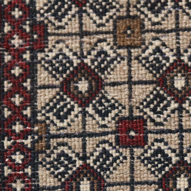 玄関マット オールド トライバルラグ バルーチ 55cm×80cm ウール絨毯