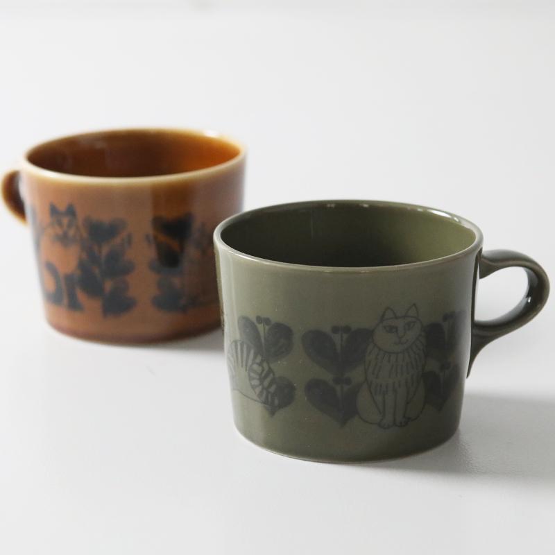 Lisa Larson（リサラーソン） マグカップ スケッチねこたち コーヒー