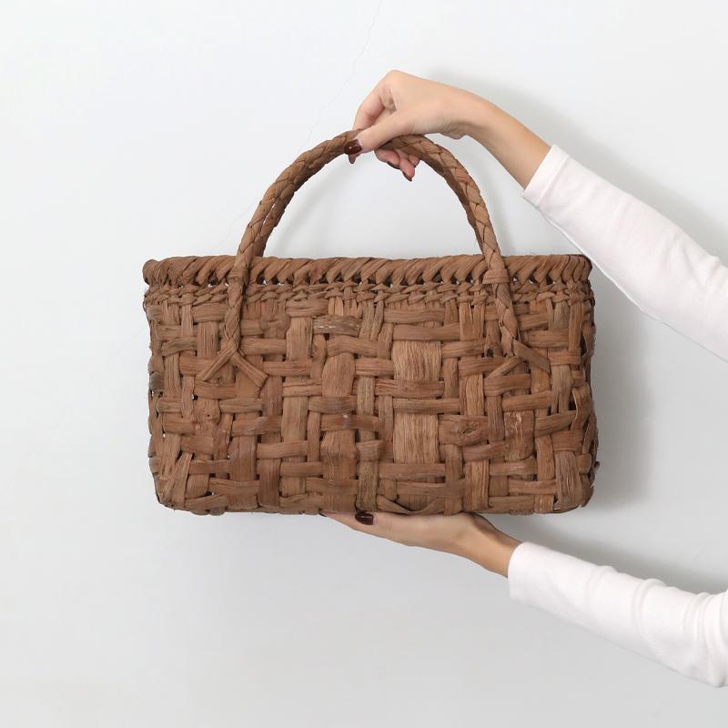 山葡萄かごバッグ 太網代 (大) YB-138 長野県 純国産 作家 筒井幸彦