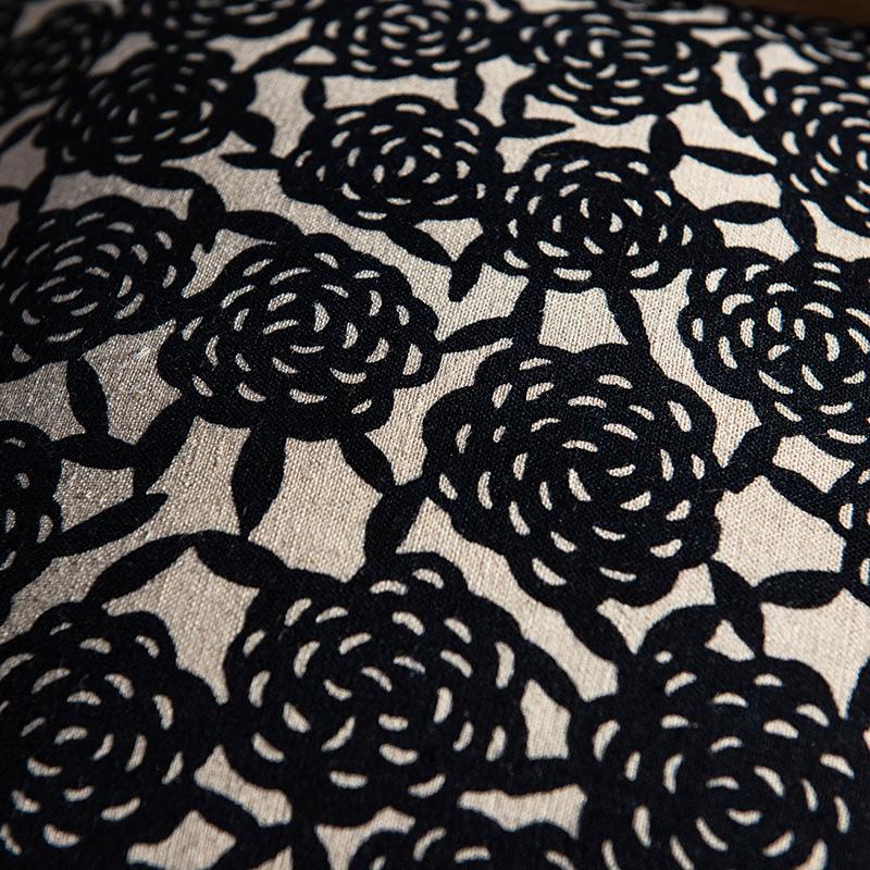 よつめ染布舎 クッションカバー 花柄 綿100% クッション カバー 座布団