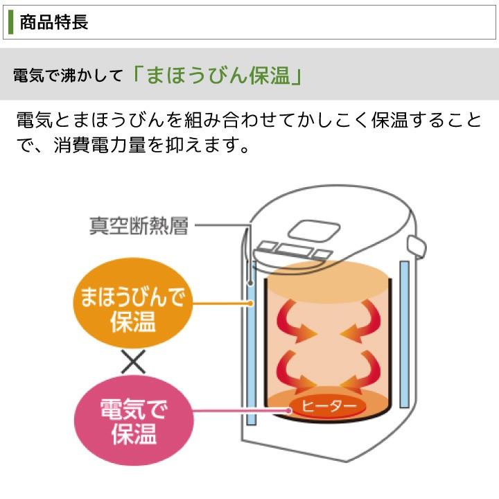 象印（ZOJIRUSHI） マイコンVE電気ポット 5L CV-RA50-XA : くらし屋