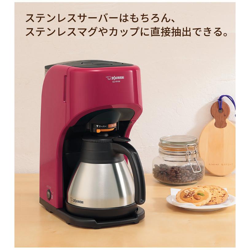 【未使用】珈琲通 コーヒーメーカー EC-KV50-RA （レッド）美品 ユアサプライムス.com｜象印 コーヒーメーカー レッド EC-KV50