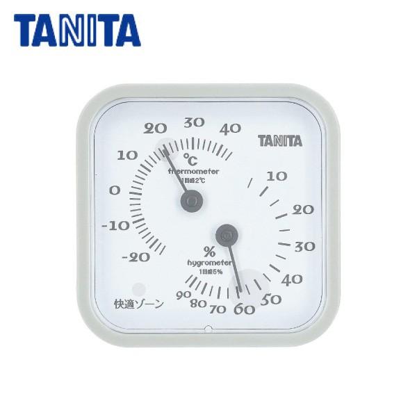 タニタ アナログ 温湿度計 最大77%OFFクーポン TT-557-GY グレー 置き掛け両用タイプ 79％以上節約