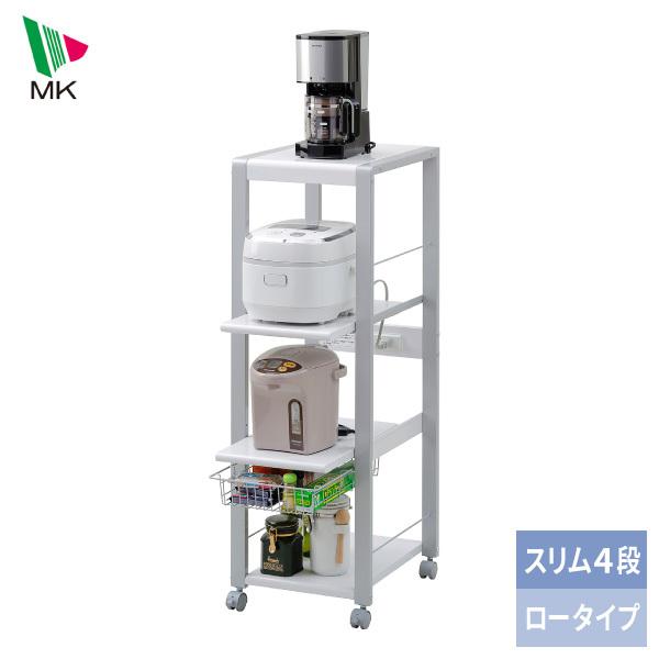 オープンラック スリム 4段タイプ ロータイプ ORL-202SW