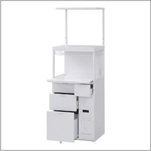 楽天市場】【エントリーで最大100%ポイントバック 】エムケー精工 レンジ台 キャビー CB-339W キッチン 収納 ホワイト 同梱不可＜日曜・祝日・ 夜間配送不可＞ : くらし屋