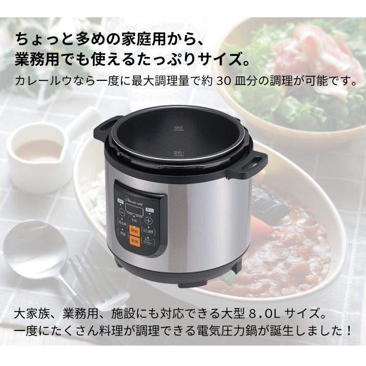 ワンダーシェフ 爆買 マイコン電気圧力鍋 楽ポンプロ 8L OEDF80