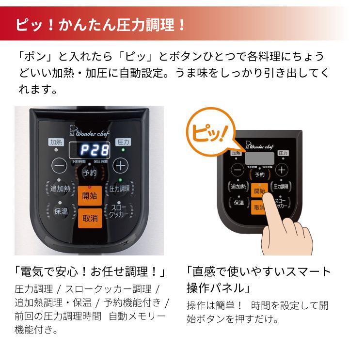 ワンダーシェフ 爆買 マイコン電気圧力鍋 楽ポンプロ 8L OEDF80