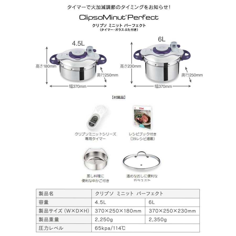 クリプソ ミニット 圧力鍋 ティファール ミニットパーフェクト 6L