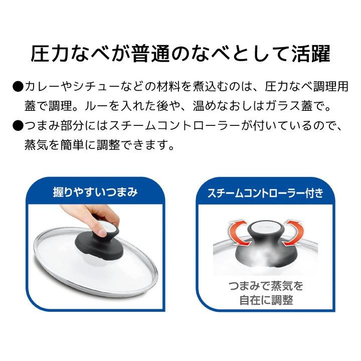 今なら レードル付き クリプソミニットデュオ5 2l P ティファール圧力なべ対応ガラス蓋 24cm X セット くらし屋 Paypayモール店 通販 Paypayモール
