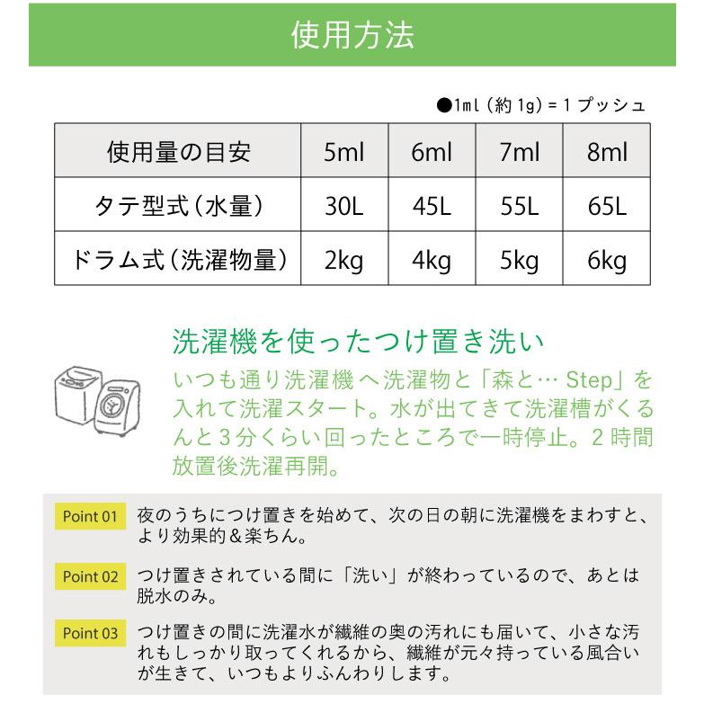 洗濯洗剤 森と…Step 詰替パック450g×2個セット｜kurashiya｜08