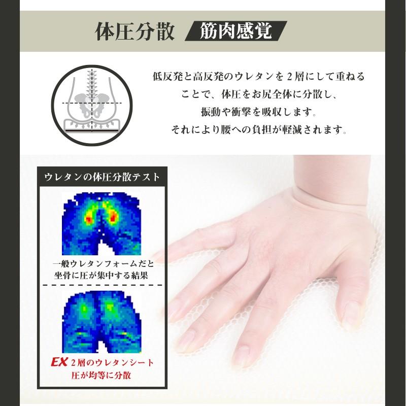 ドクターエル EX クッション ＥＸ‐９８０ 全2色 日本製/腰痛対策/猫背/姿勢矯正/骨盤安定/下っ腹 ぽっこり/代謝アップ/肩こり 解消 グッズの画像