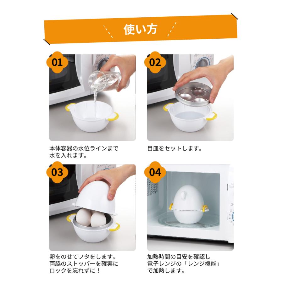 曙産業 レンジでらくチン ゆでたまご 3個用 RE-278 : くらし屋 Yahoo